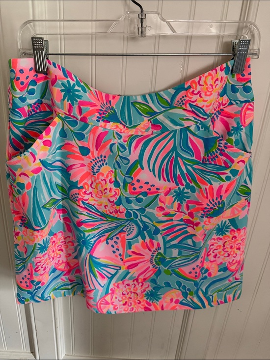 Lilly Pulitzer Dresses & Skirts - Lilly Pulitzer Tropical Punch Mini Skort - Pink, Aqua & Green